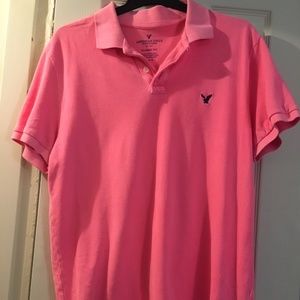 American Eagle Outfitters  Pink Polo Shirt